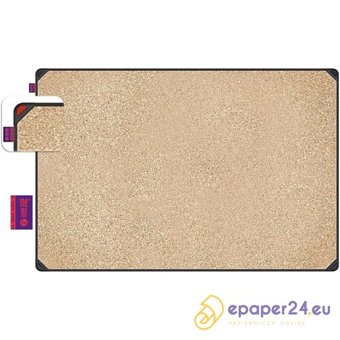 Tablica korkowa MemoBe Idea Edge 90x60cm rama aluminiowa czarna Tablica korkowa MemoBe Idea Edge 90x60cm rama aluminiowa czarna