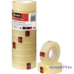 Taśma biurowa Scotch 508 15mm/33m transparentna (10)