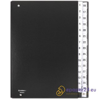 Teczka korespondencyjna Donau A4 1-31 czarna