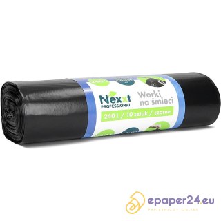 Worki na śmieci Nexxt 240L LDPE czarne (10)