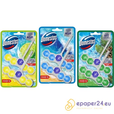 Zawieszka do WC Domestos Power 5 50g Ocean (2) Zawieszka do WC Domestos Power 5 50g Ocean (2)