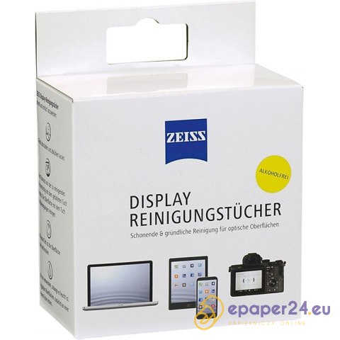 Chusteczki do ekranów tabletów i laptopów Zeiss białe (10) Chusteczki do ekranów tabletów i laptopów Zeiss białe (10)