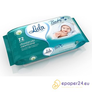 Chusteczki nawilżane Lula Baby z aloesem (72)