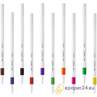 Cienkopis Uni Emott 0.4mm brązowy