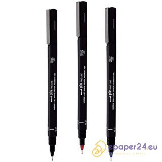 Cienkopis kreślarski Uni Pin-200 0.2mm czerwony