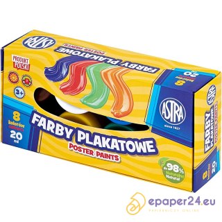Farby plakatowe Astra 20ml x8 kolorów