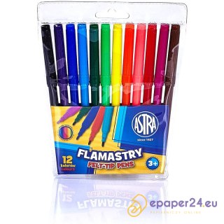 Flamastry Astra 12 kolorów