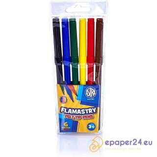 Flamastry Astra 6 kolorów