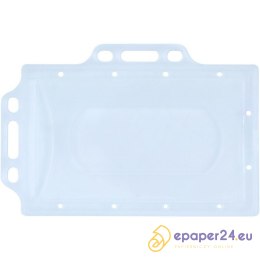 Identyfikator Donau 56x90mm PCV 2 uchwyty transparentny