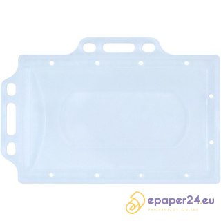 Identyfikator Donau 56x90mm PCV 2 uchwyty transparentny