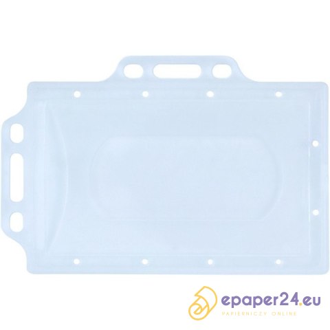 Identyfikator Donau 56x90mm PCV 2 uchwyty transparentny Identyfikator Donau 56x90mm PCV 2 uchwyty transparentny
