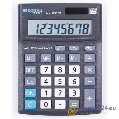 Kalkulator Donau Tech K-DT5081-01 czarny Kalkulator Donau Tech K-DT5081-01 czarny