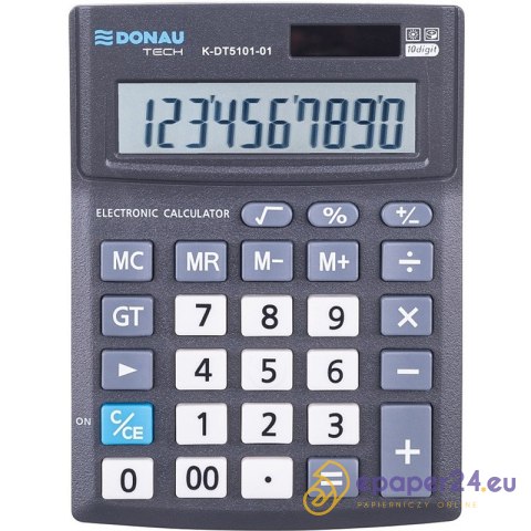 Kalkulator Donau Tech K-DT5101-01 czarny Kalkulator Donau Tech K-DT5101-01 czarny
