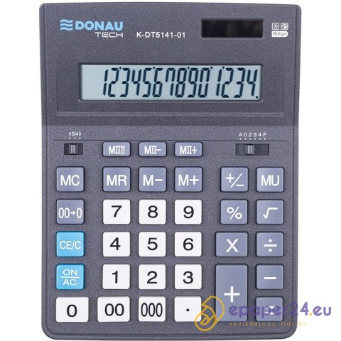 Kalkulator Donau Tech K-DT5141-01 czarny Kalkulator Donau Tech K-DT5141-01 czarny