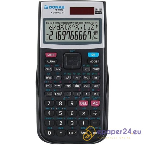 Kalkulator naukowy Donau Tech K-DT6003-01 czarny Kalkulator naukowy Donau Tech K-DT6003-01 czarny
