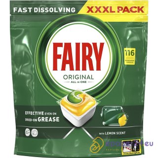 Kapsułki do zmywarki Fairy Original All in one Lem