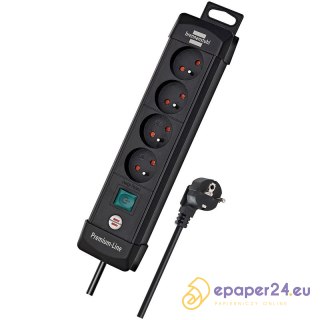 Listwa zasilajaca Bernnenstuhl Premium 1.8m/4g czarna