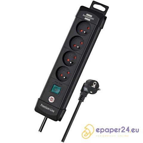 Listwa zasilajaca Bernnenstuhl Premium 1.8m/4g czarna Listwa zasilajaca Bernnenstuhl Premium 1.8m/4g czarna