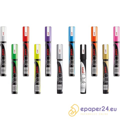 Marker kredowy Uni PWE-5M złoty Marker kredowy Uni PWE-5M złoty