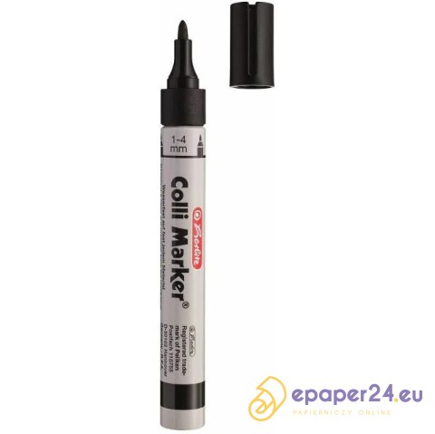 Marker permanentny Herlitz Colli-Marker czarny Marker permanentny Herlitz Colli-Marker czarny