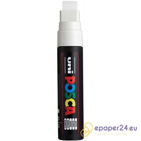 Marker z farbą plakatową Uni POSCA PC-17K 15mm biały Marker z farbą plakatową Uni POSCA PC-17K 15mm biały