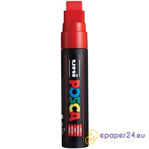 Marker z farbą plakatową Uni POSCA PC-17K 15mm czerwony Marker z farbą plakatową Uni POSCA PC-17K 15mm czerwony