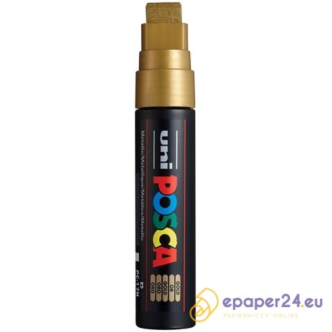 Marker z farbą plakatową Uni POSCA PC-17K 15mm złoty Marker z farbą plakatową Uni POSCA PC-17K 15mm złoty
