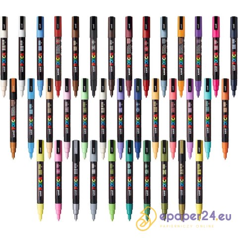 Marker z farbą plakatową Uni POSCA PC-3M niebieski
