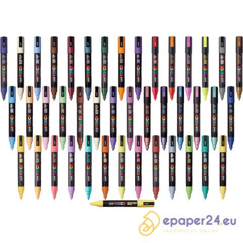 Marker z farbą plakatową Uni POSCA PC-5M jasnonieb