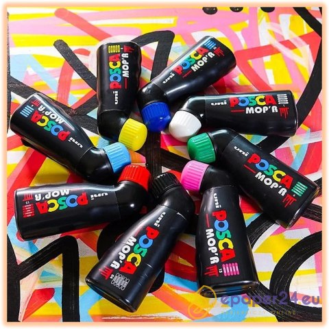 Marker z farbą plakatową Uni POSCA PCM-22 niebiesk
