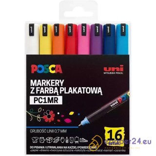 Markery z farbą plakatową Uni POSCA PC-1MR 16 kolo