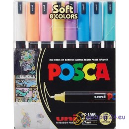 Markery z farbą plakatową Uni POSCA PC-1MR 8 kolor