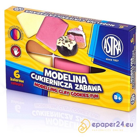 Modelina Astra 20g Cukiernicza zabawa x6 kolorów Modelina Astra 20g Cukiernicza zabawa x6 kolorów