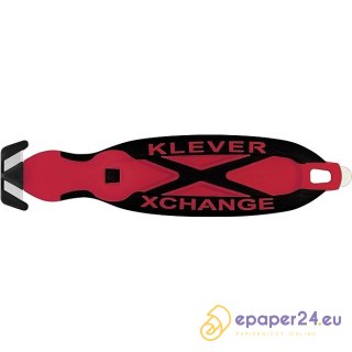 Nóż bezpieczny Klever XChange 20 czerwony