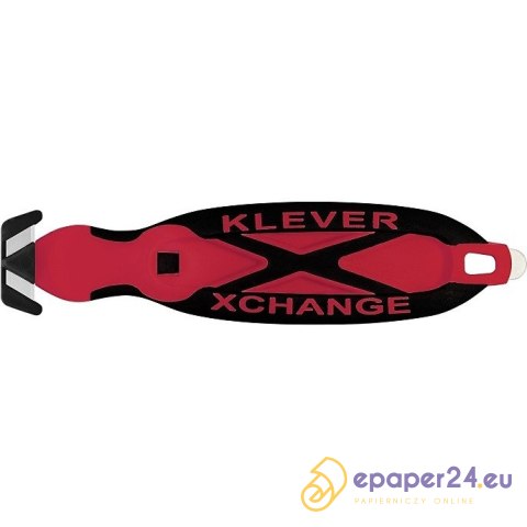 Nóż bezpieczny Klever XChange 20 czerwony Nóż bezpieczny Klever XChange 20 czerwony