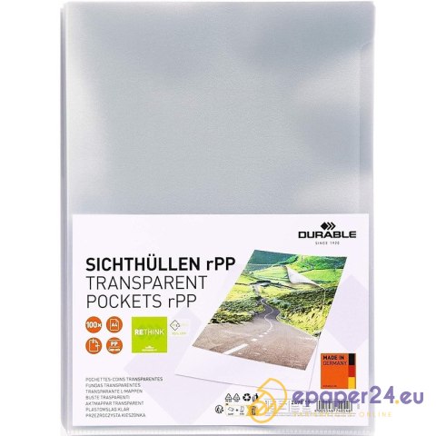 Obwoluty Durable Standard A4/100ľm Typ L krystalic Obwoluty Durable Standard A4/100ľm Typ L krystalic