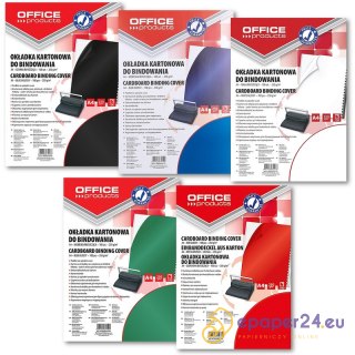 Okładki do bindowania OFFICE PRODUCTS, karton, A4,