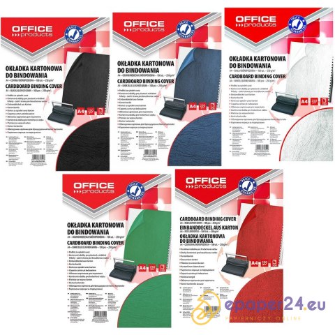Okładki do bindowania OFFICE PRODUCTS, karton, A4, Okładki do bindowania OFFICE PRODUCTS, karton, A4,