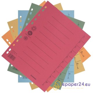 Przekładka DONAU, karton, A4, 235x300mm, 1-10, 1 k