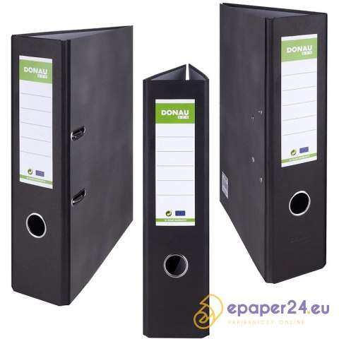 Segregator Donau Eco A4/80mm czarny Segregator Donau Eco A4/80mm czarny