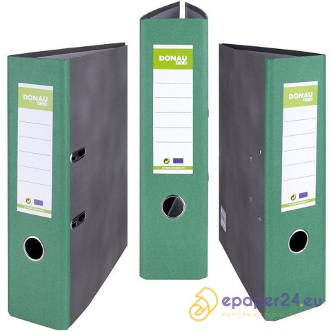 Segregator Donau Eco A4/80mm zielony Segregator Donau Eco A4/80mm zielony