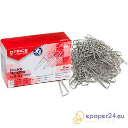Spinacze trójkątne OFFICE PRODUCTS, 31mm, 100szt.,