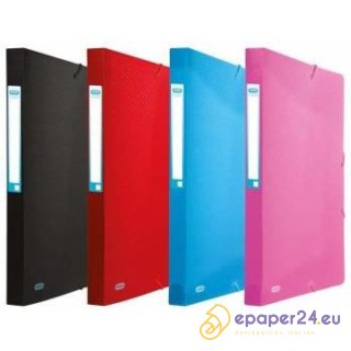 TECZKA PP Z GUMKĄ ELBA URBAN A4/40mm CZERWONA