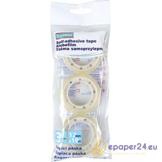 Taśma biurowa DONAU, 12mm, 10m, 3szt.