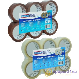 Taśma pakowa DONAU Solvent , 48mm, 60m, 42mikr., t