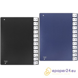 Teczka korespondencyjna DONAU, karton, A4, A-Z, gr