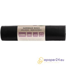 Worki na śmieci DONAU ECO, mocne (LDPE), 240l, 5 s