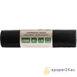 Worki na śmieci DONAU ECO, mocne (LDPE), 60l, 10 s