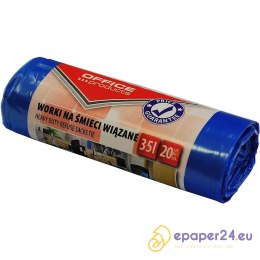 Worki na śmieci wiązane OFFICE PRODUCTS, premium (