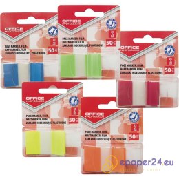 Zakładki indeksujące OFFICE PRODUCTS, PP, 25x43mm,
